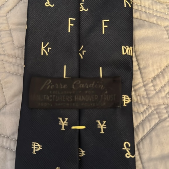 Vintage Pierre Cardin Dark Navy Men’s Tie EUC - Picture 4 of 4